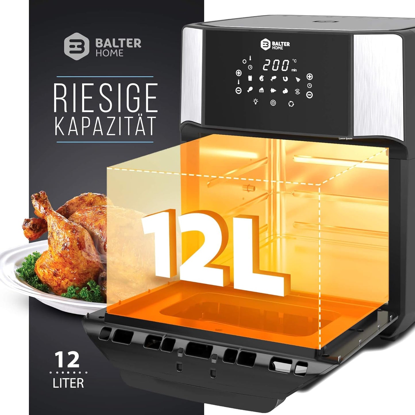 Heissluftfritteuse HL-1200