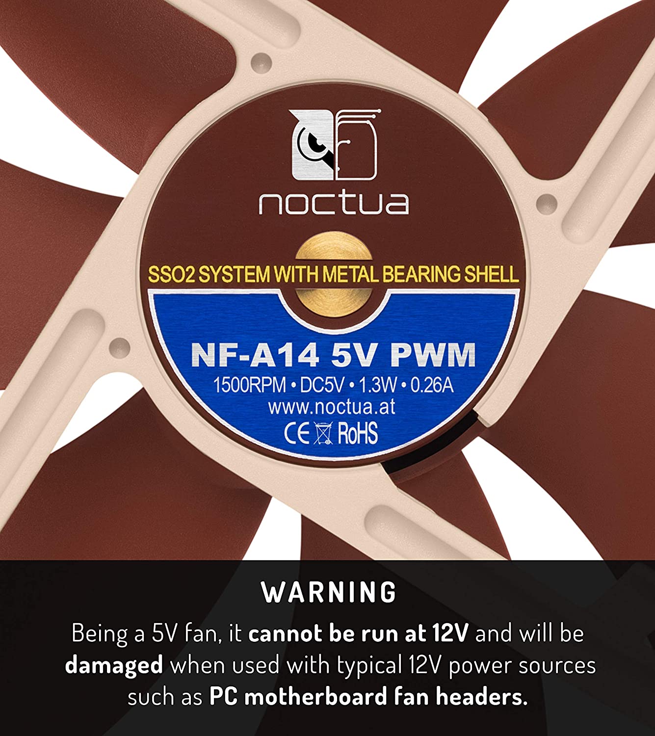 NF-A14 5V PWM, Gehäuselüfter