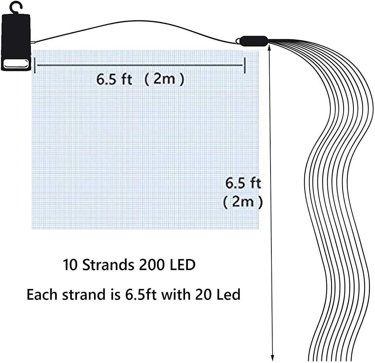 Lichterbündel, 200 Led Warmweiss Strombetrieb
