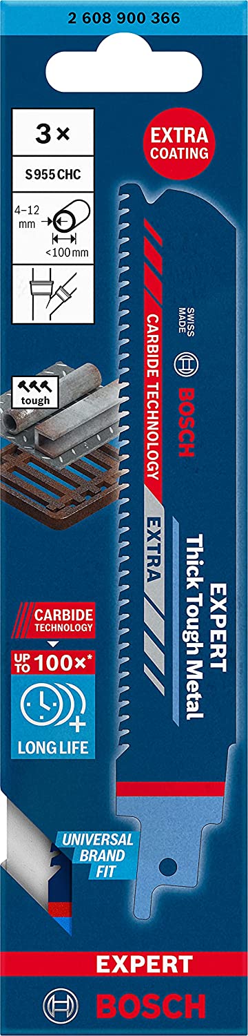 Expert Säbelsägeblatt ‘Thick Tough Metal’ S 955 CHC, 3 Stück