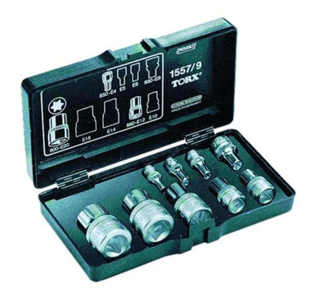 Steckschlüssel-Satz TORX, 1/4", 9-teilig