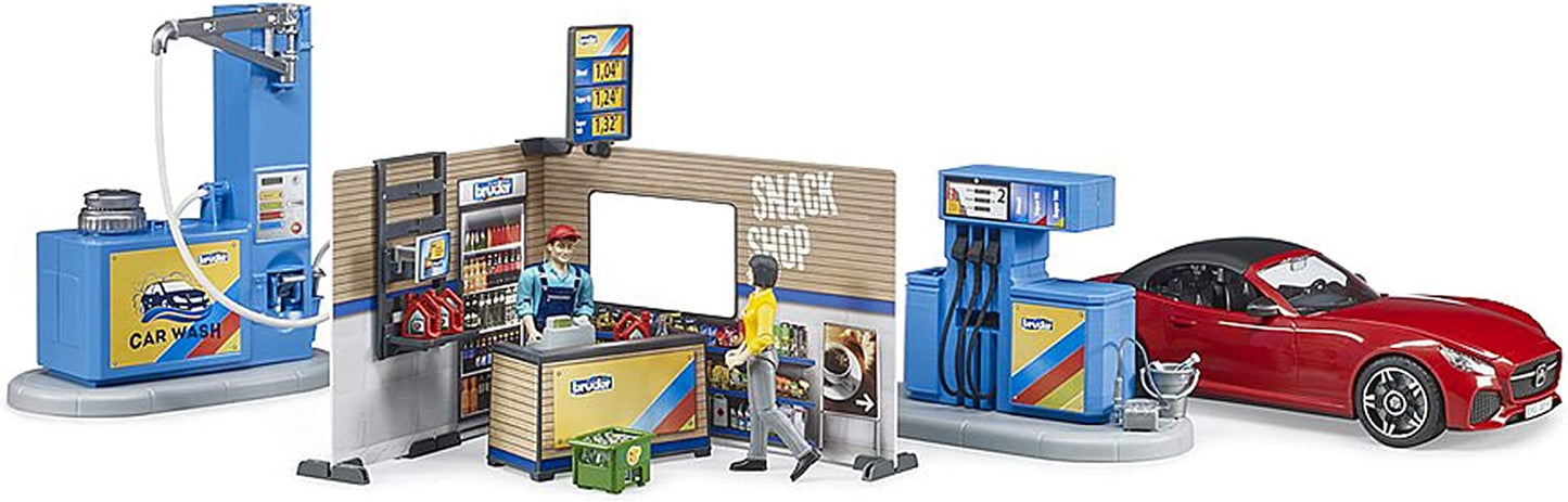 bworld Tankstelle mit Waschplatz, Spielfigur