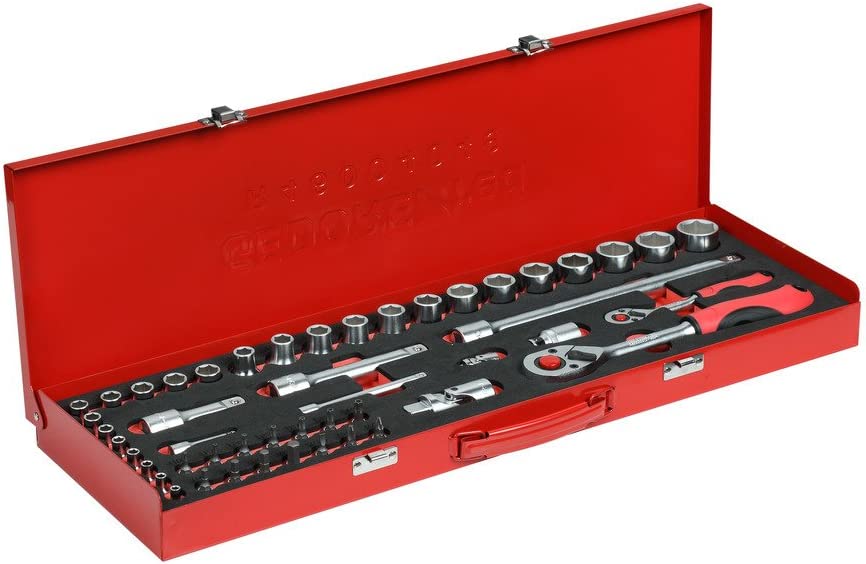Red Steckschlüssel-Satz 1/4" + 1/2", 49-teilig