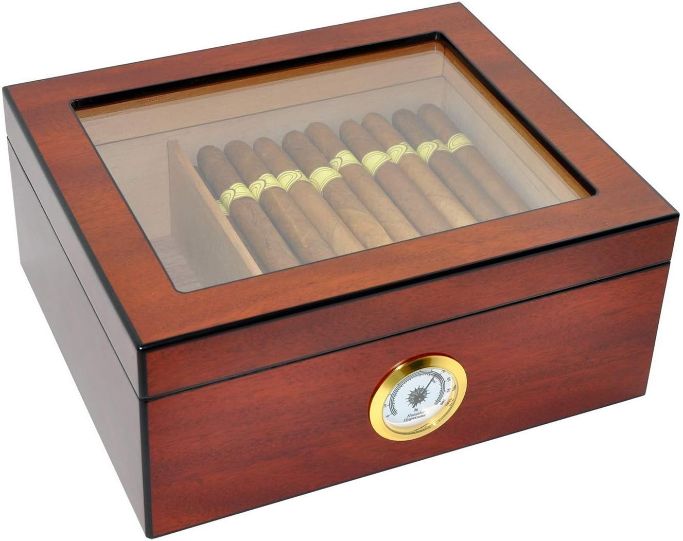 Zigarren Humidor Case, Sapeli-kirsche