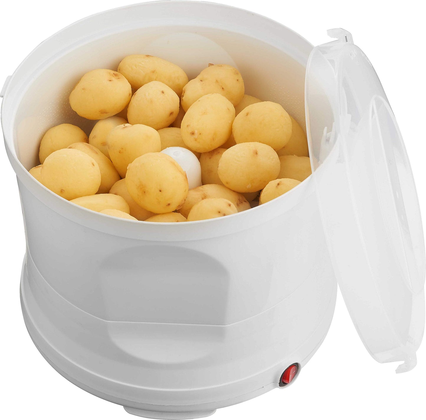 Kartoffelschälmaschine, ohne Salatschleuder, 60 W, weiss