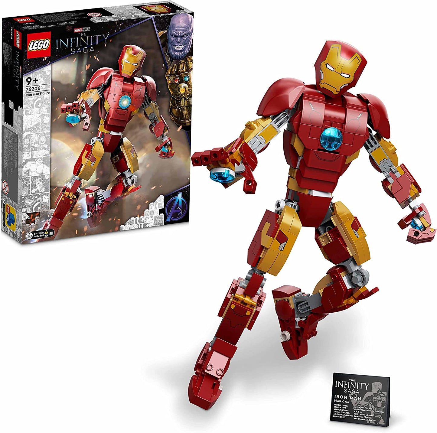 76206 Marvel Super Heroes Iron Man Figur, Konstruktionsspielzeug