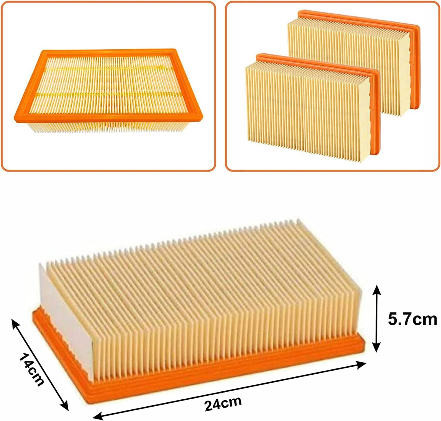 Flachfaltenfilter Set