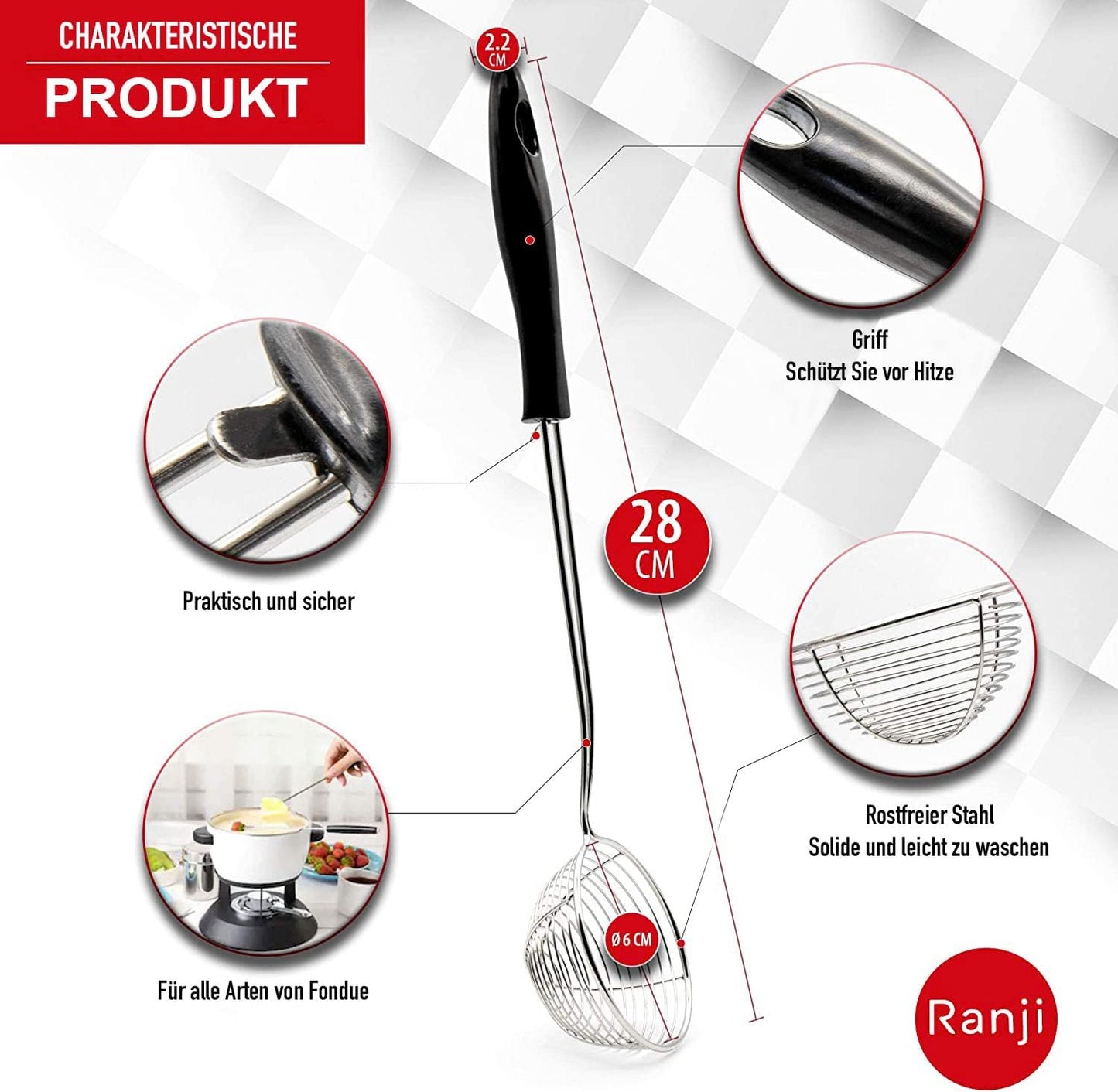 Sieb Set, 8 épuisettes
