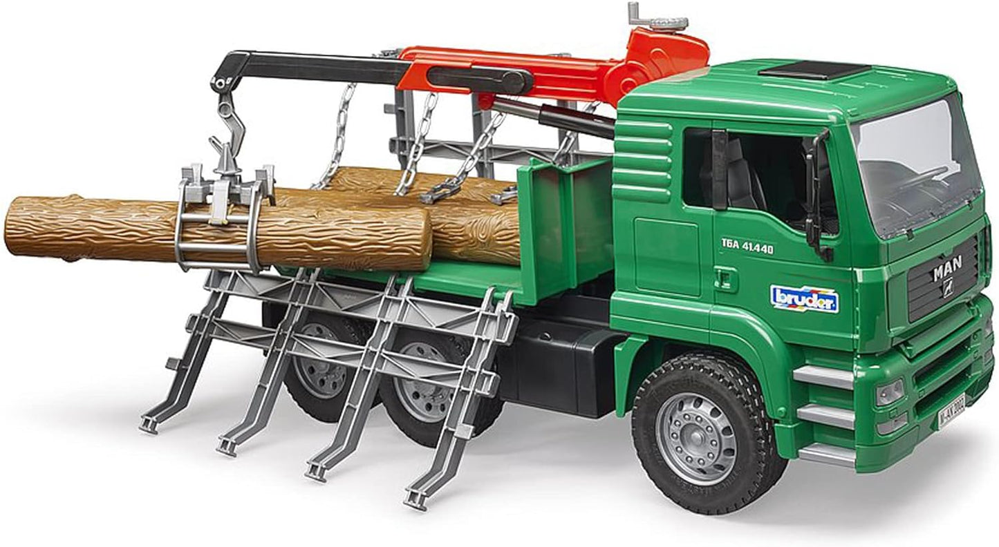 MAN Holztransport-LKW mit Ladekran 02769