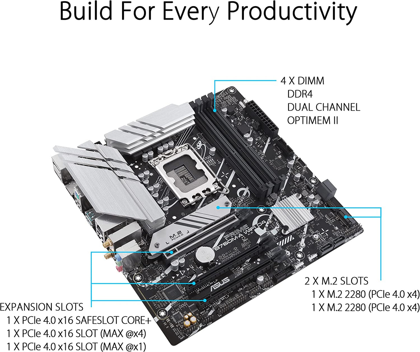 PRIME B760M-A WIFI D4, Mainboard