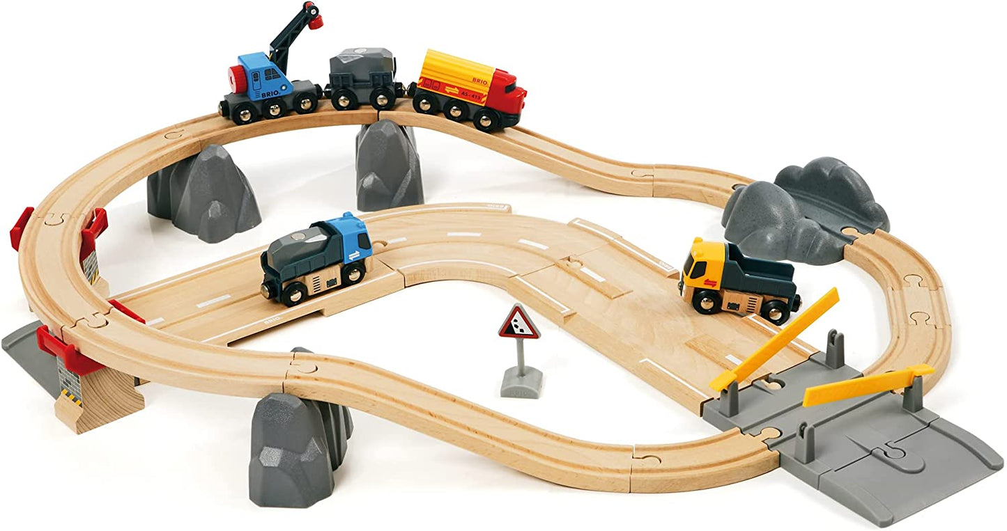 World Strassen & Schienen Steinverlade Set, Bahn, Single
