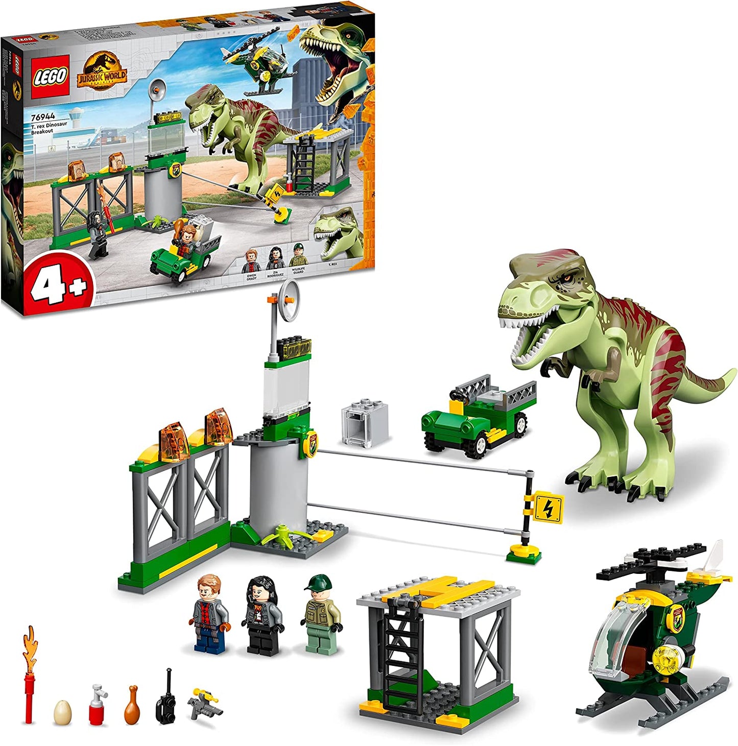 76944 Jurassic World T. Rex Ausbruch, Konstruktionsspielzeug