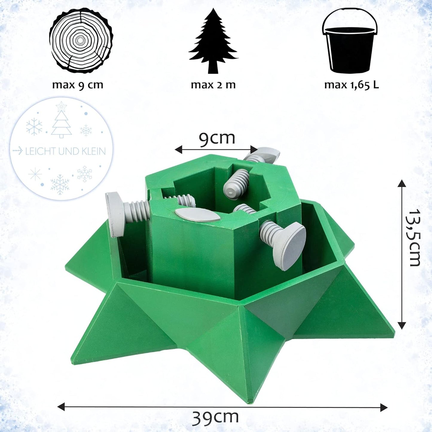 Weihnachtsbaumständer, Baumhöhe bis 2m