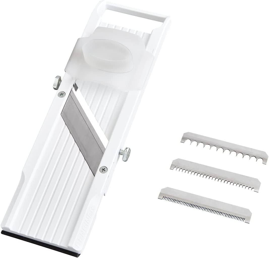 Mandoline mit Edelstahlklingen, weiss, New ASIN