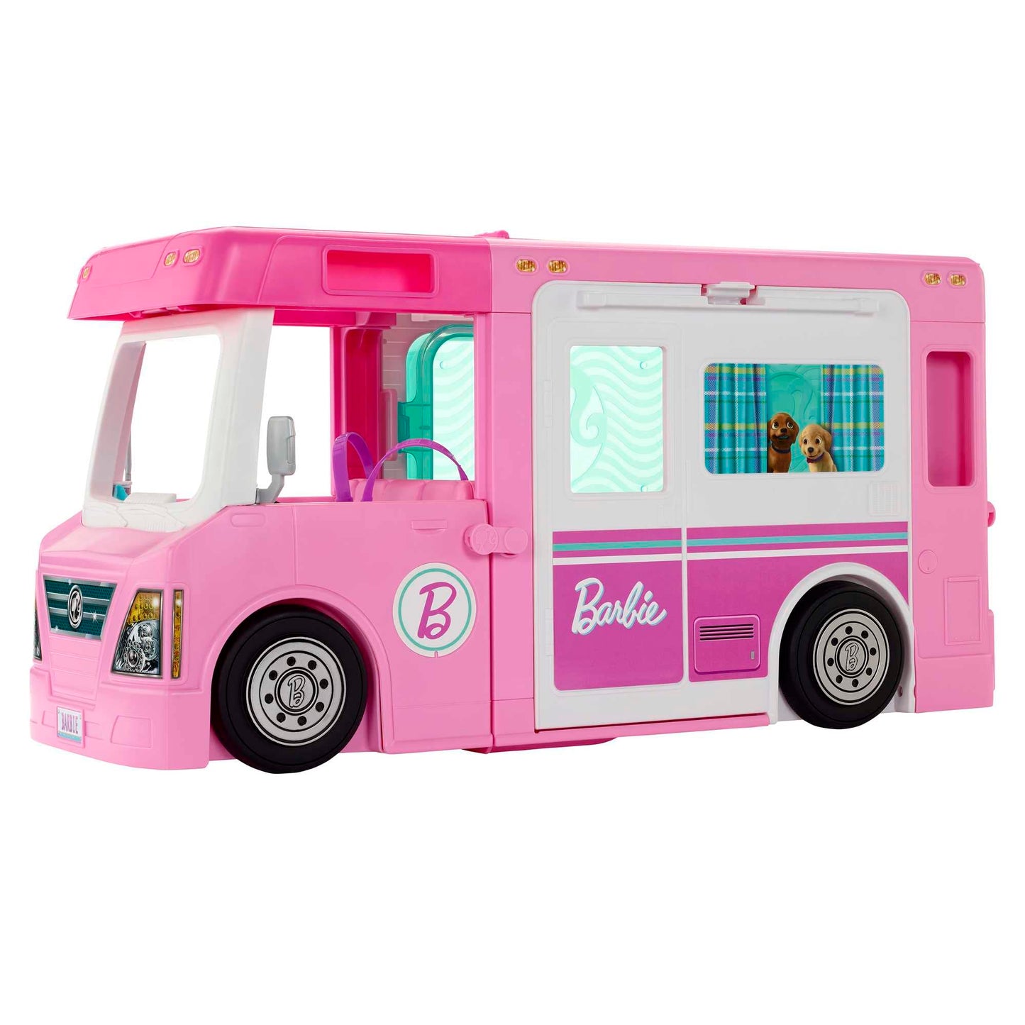 Barbie 3-in-1 Super Abenteuer-Camper, Spielfahrzeug