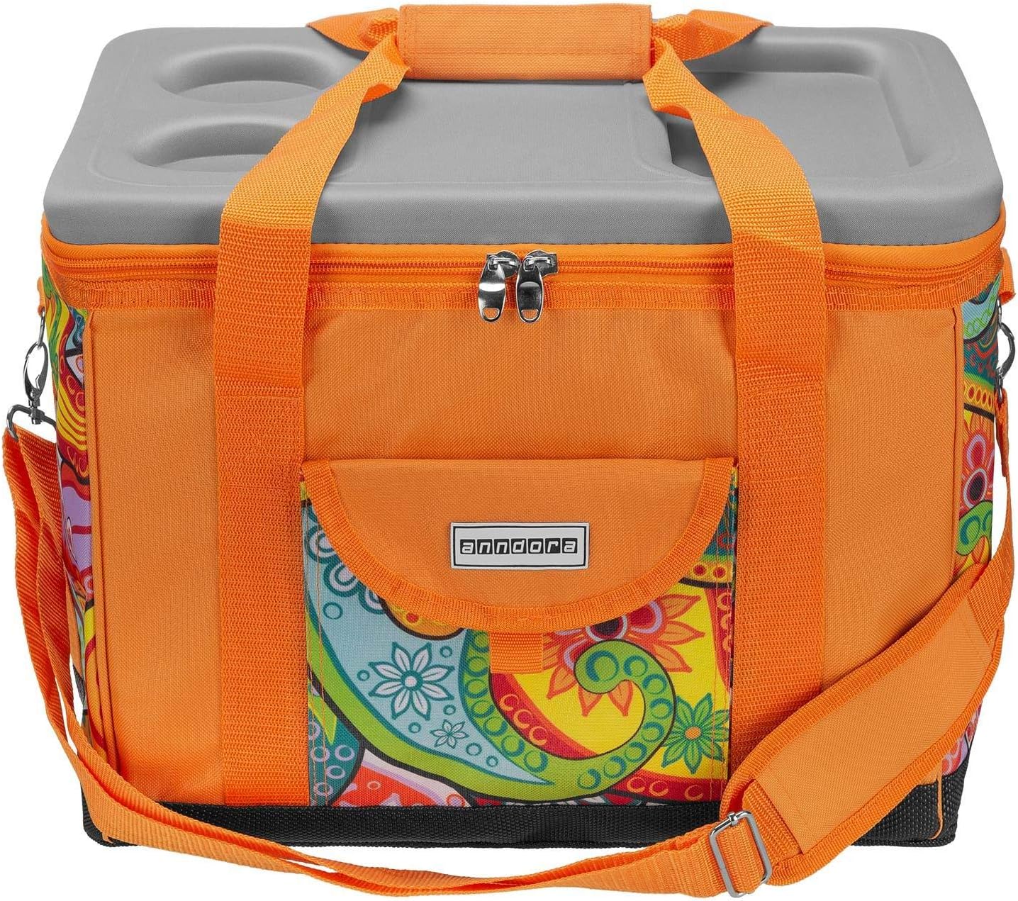Kühltasche, XL paisley orange