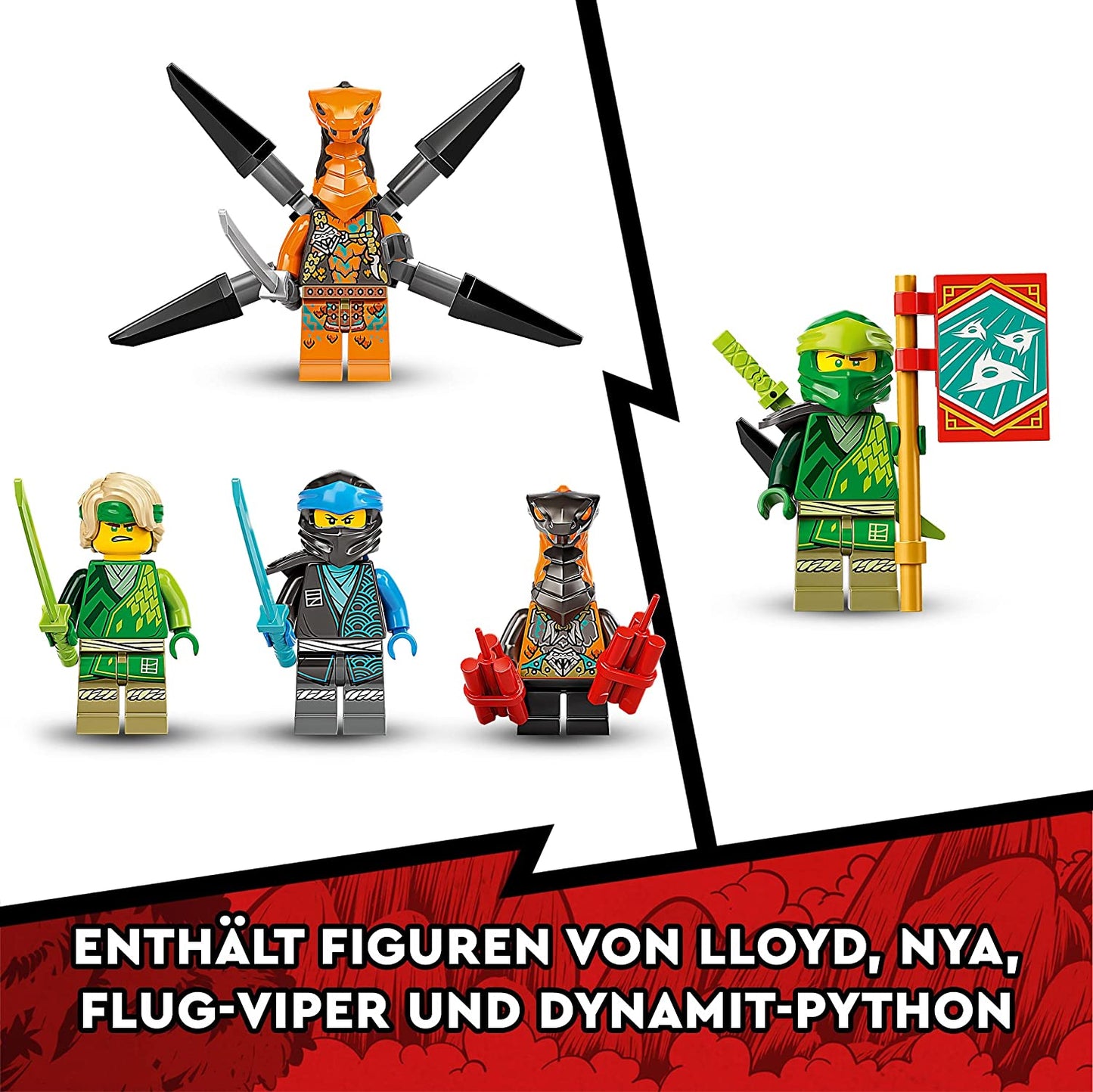 71766 NINJAGO Lloyds legendärer Drache, Konstruktionsspielzeug