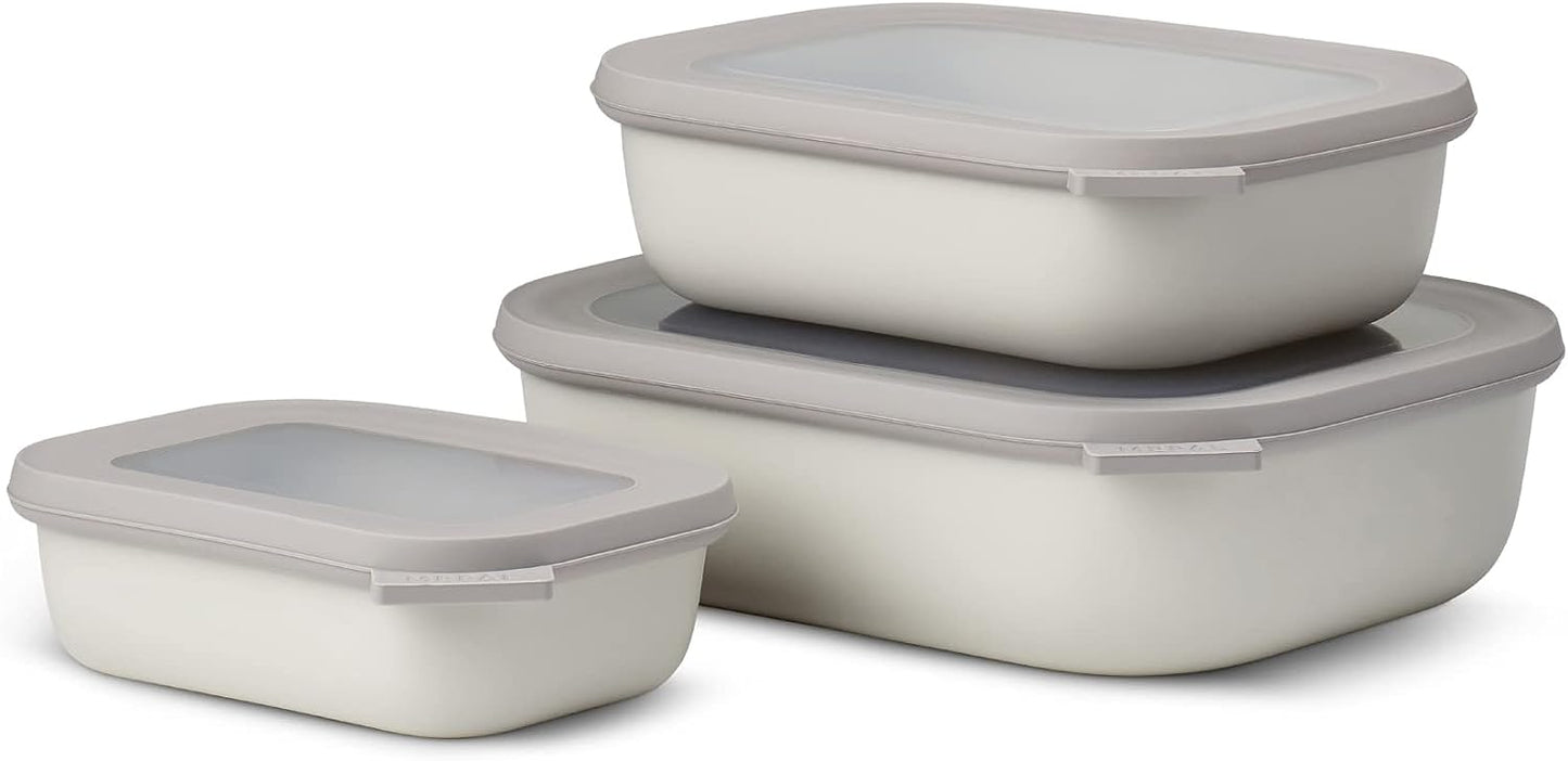 3-teiliges Multischüssel Set, Farbe: Nordic White, Grösse: Set 3-teilig (500, 1000, 2000 ml)