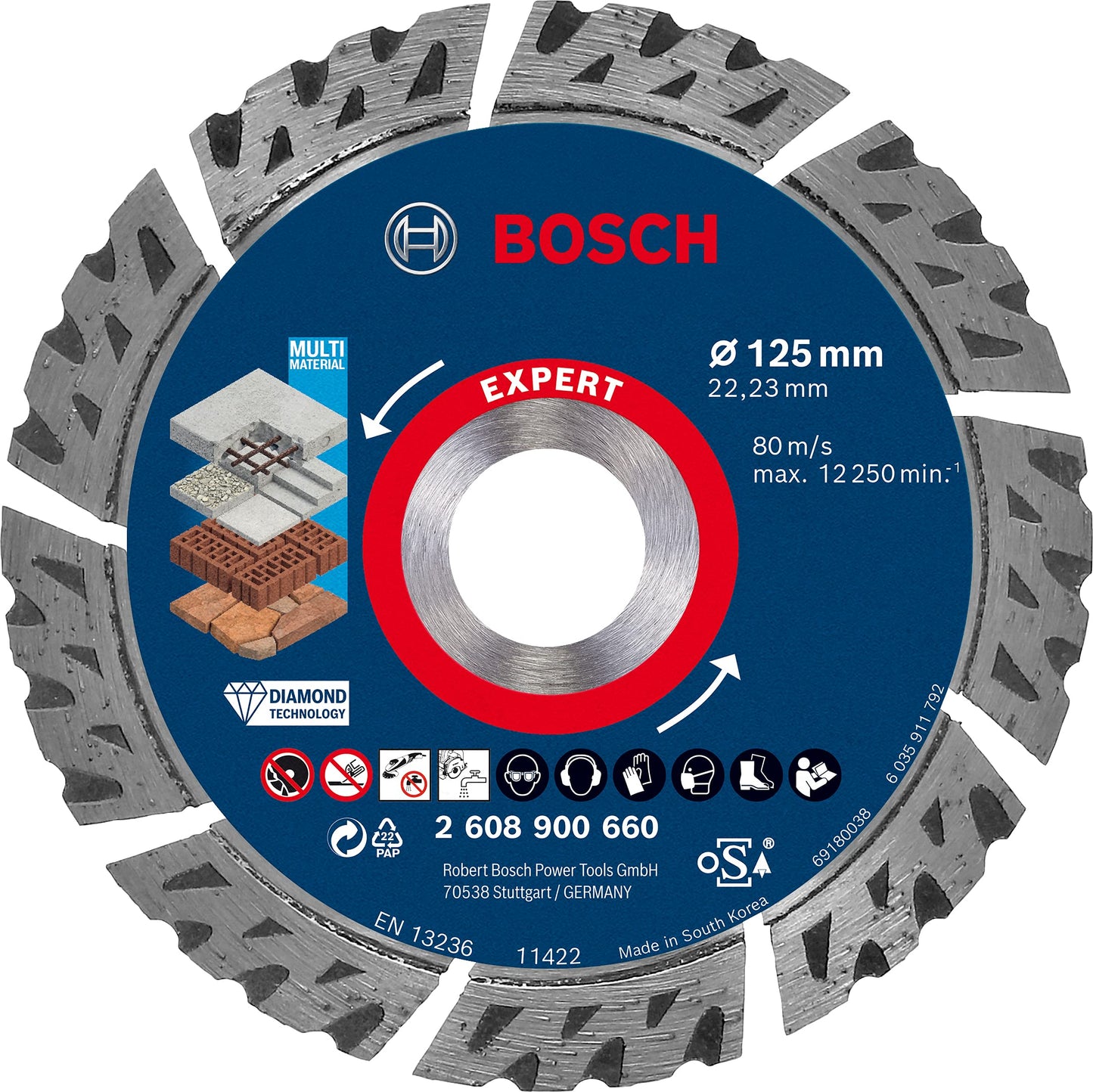 Diamanttrennscheibe Expert MultiMaterial, Ø 125mm, Ø 125 mm M 14