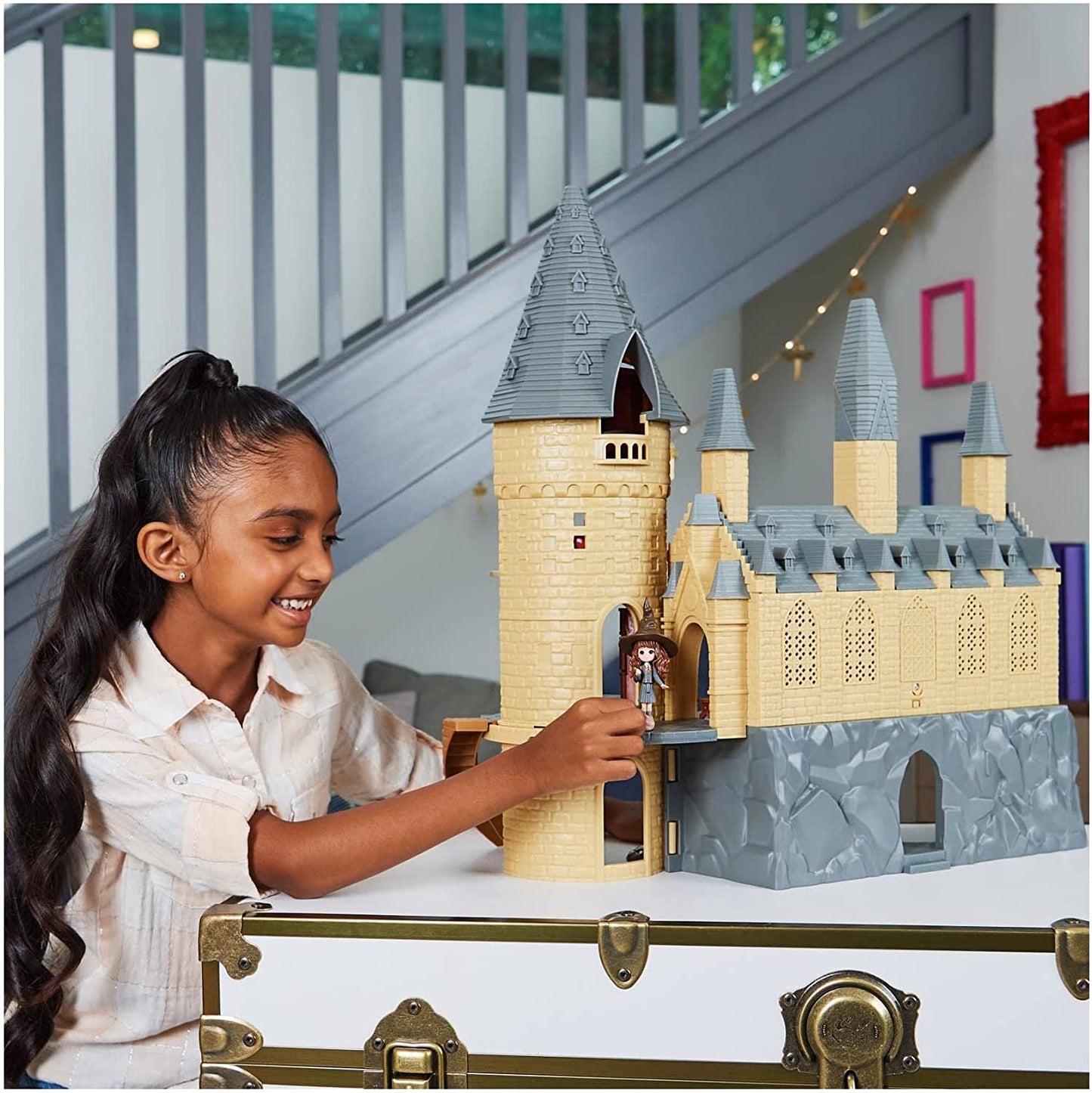 Wizarding World Harry Potter - Hogwarts Schloss Spielset mit Licht und Sound, Spielfigur, Minis Schloss Hogwarts Einzeln