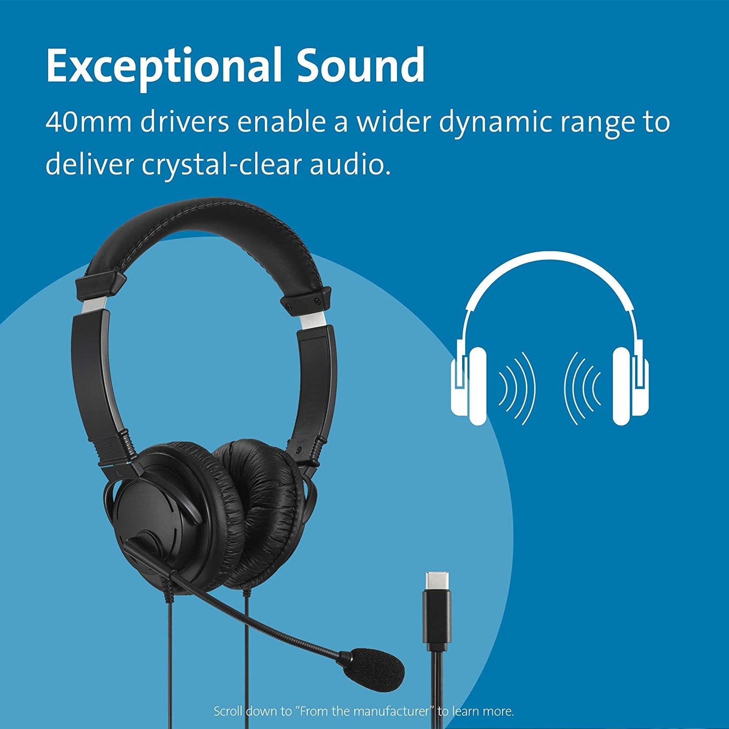 USB-C HiFi-Kopfhörer mit Mikrofon, Headset