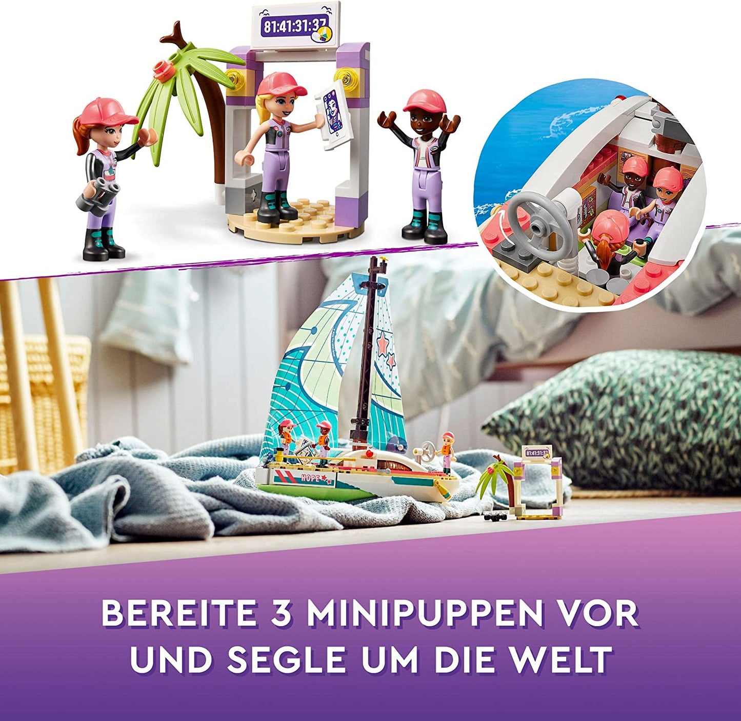 41716 Friends Stephanies Segelabenteuer, Konstruktionsspielzeug