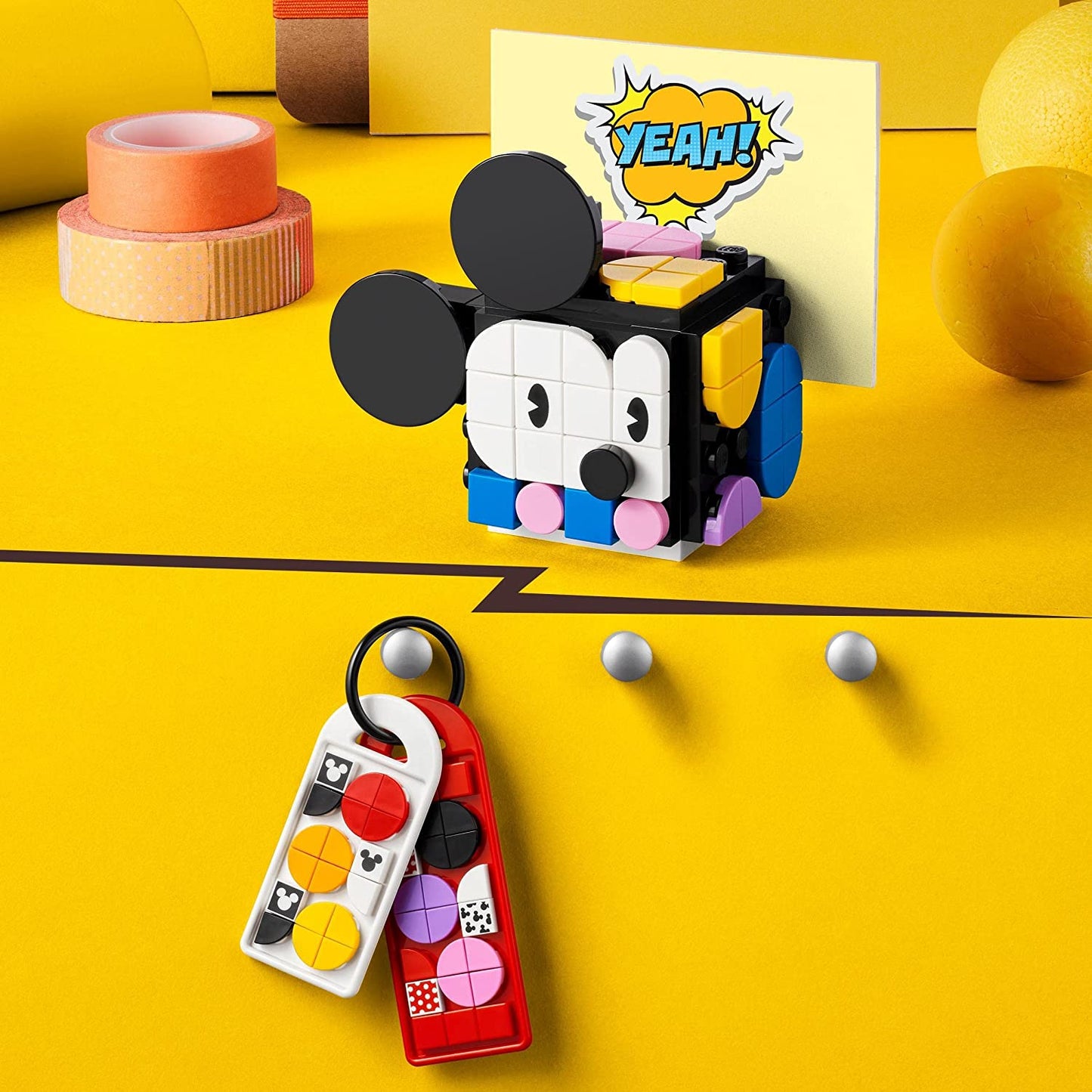 41964 DOTS Disney Micky & Minnie Kreativbox zum Schulanfang, Konstruktionsspielzeug