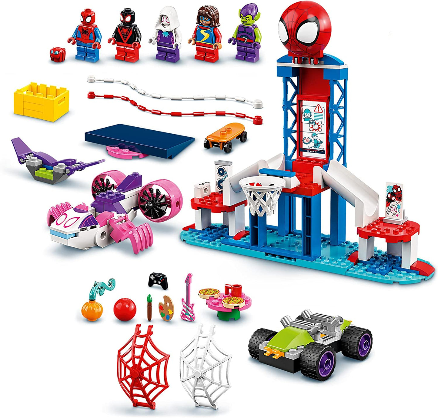 10784 Marvel Spidey und seine Super-Freunde: Spider-Mans Hauptquartier, Konstruktionsspielzeug
