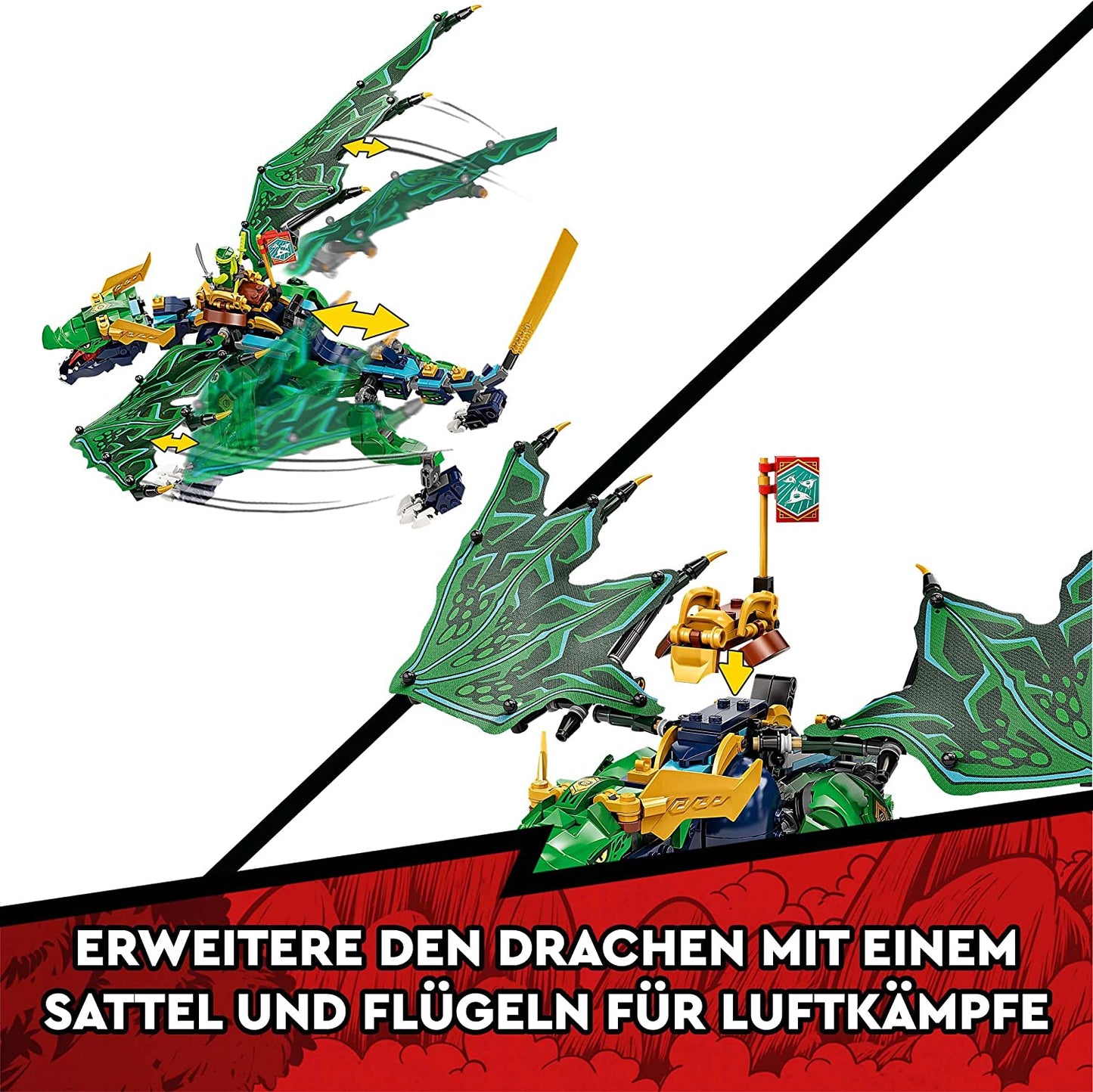 71766 NINJAGO Lloyds legendärer Drache, Konstruktionsspielzeug