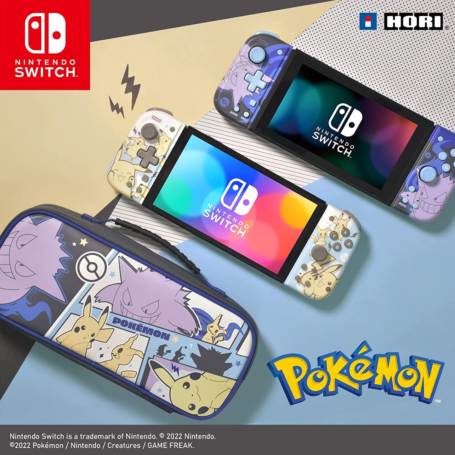 Cargo Pouch Compact (Pikachu, Gengar & Mimigma), Tasche