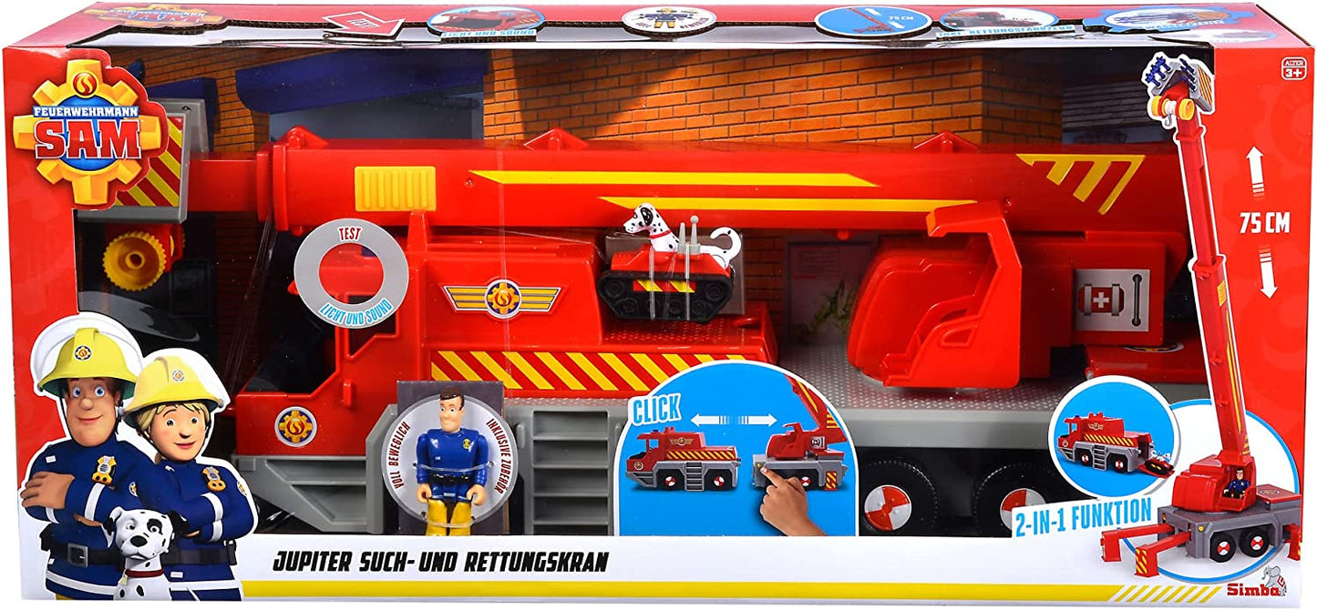 Feuerwehrmann Sam 2-in -1 Rettungskran, Spielfahrzeug