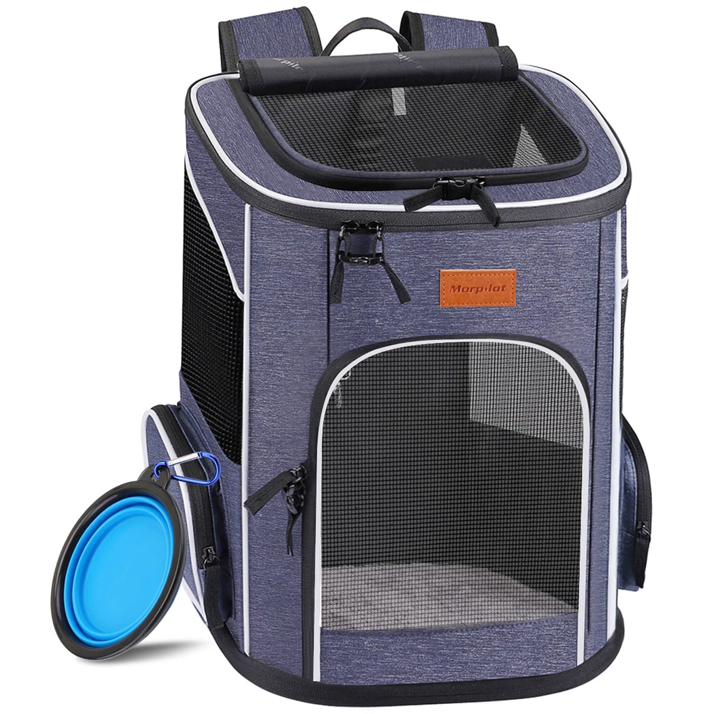 Katzenrucksack, Denim Blau L 33 x B 28 x H 42 cm