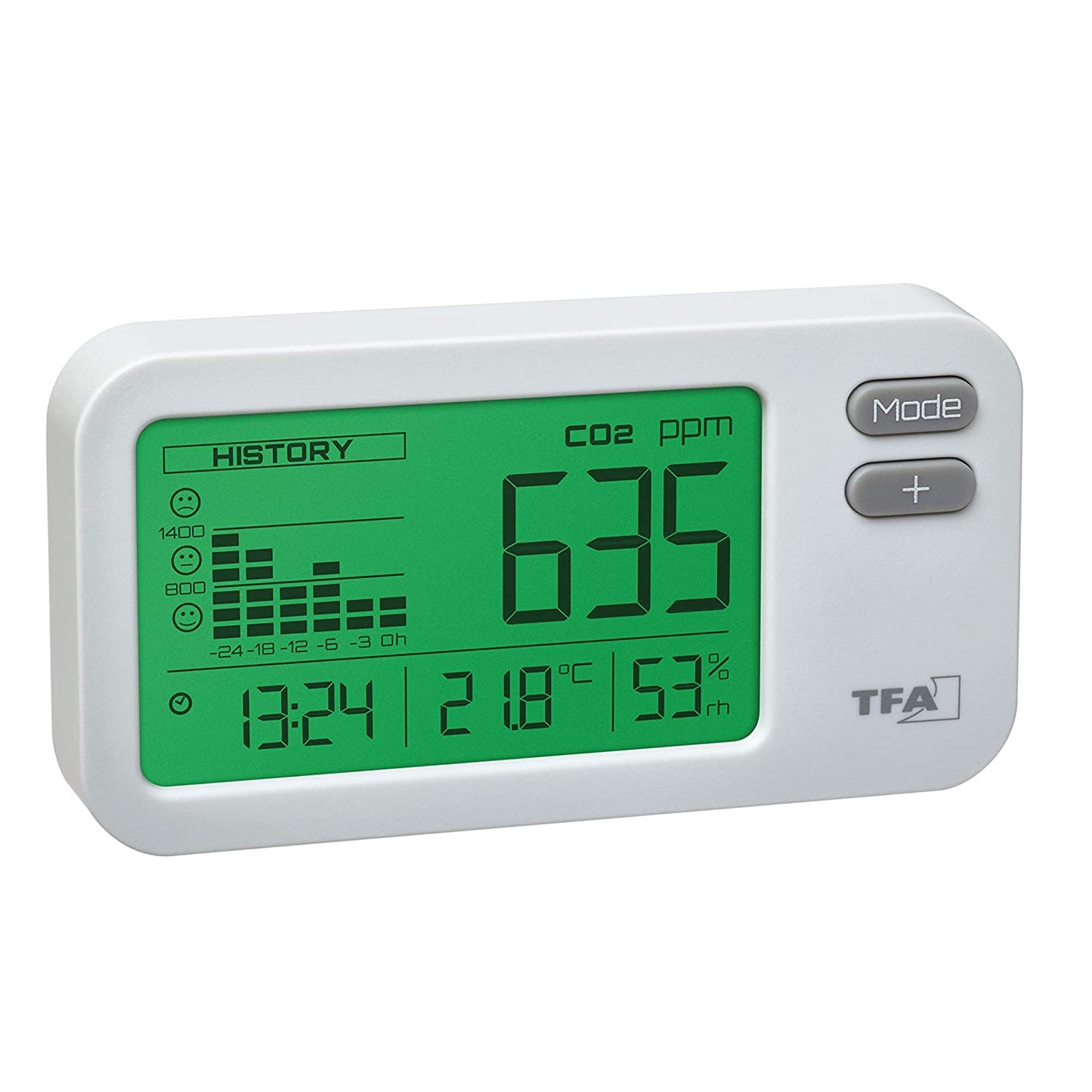 Dostmann CO?-Monitor AIRCO2NTROL COACH 31.5009, CO2-Messgerät, Weiss
