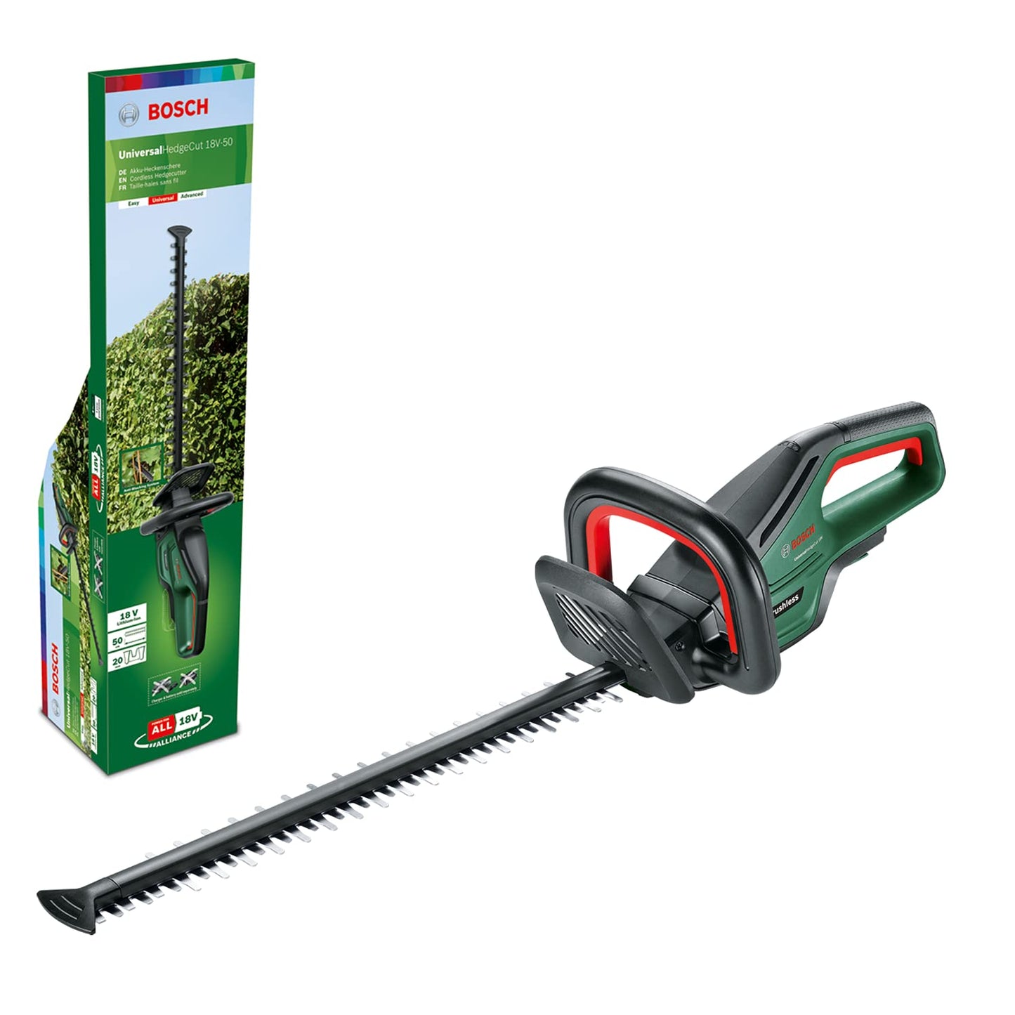 Akku-Heckenschere UniversalHedgeCut 18V-50 solo, Heckenschere | Ohne Akku Neues Design | Classic Green