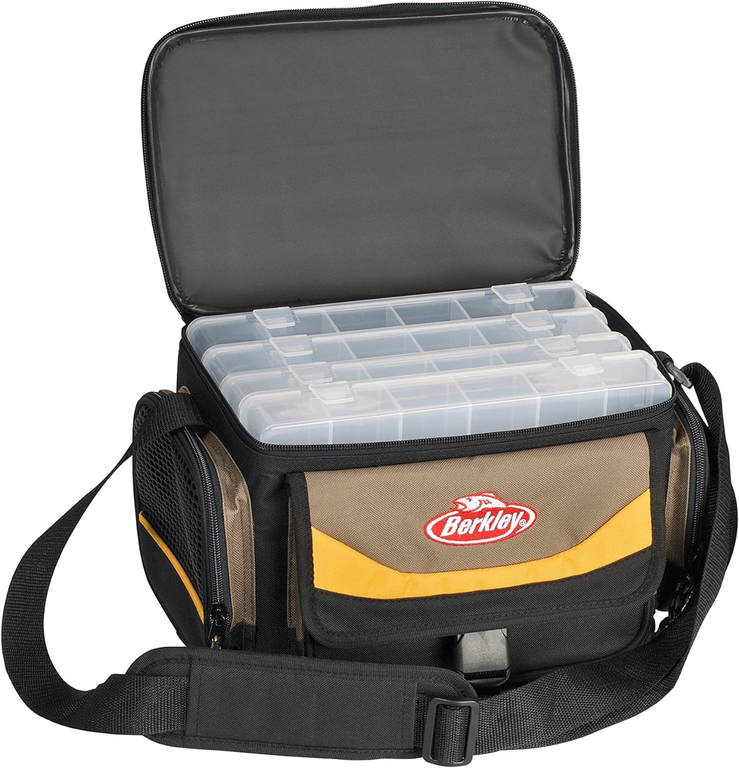 System Bag Angeltasche inkl. 4 Boxen, Einheitsgrösse; Rot/Grau/Schwarz