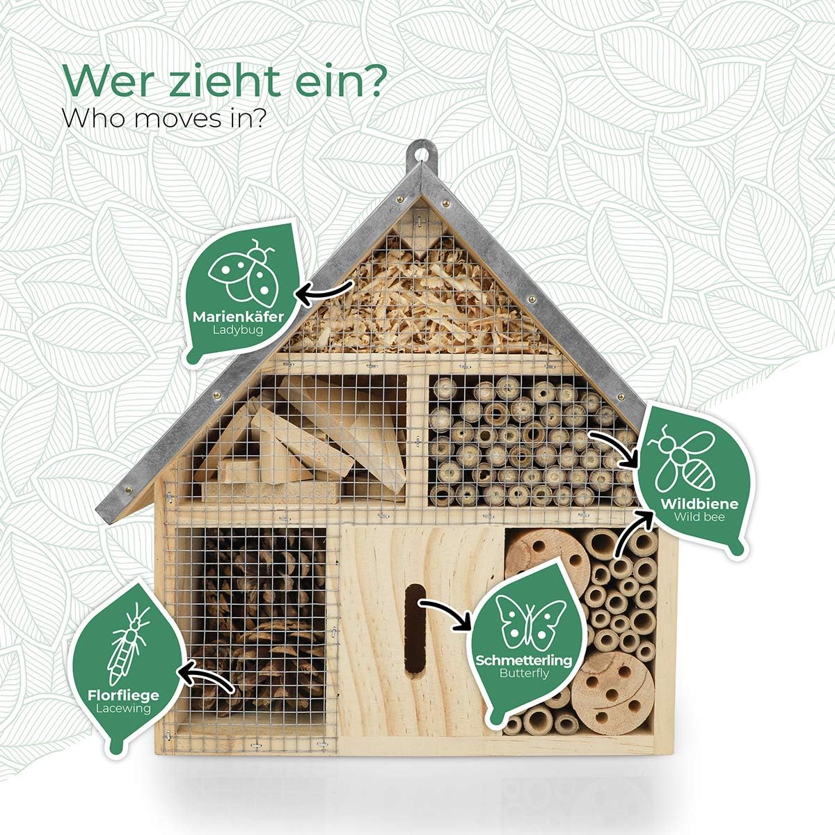 Insektenhaus GOER-000247-CA, Metalldach