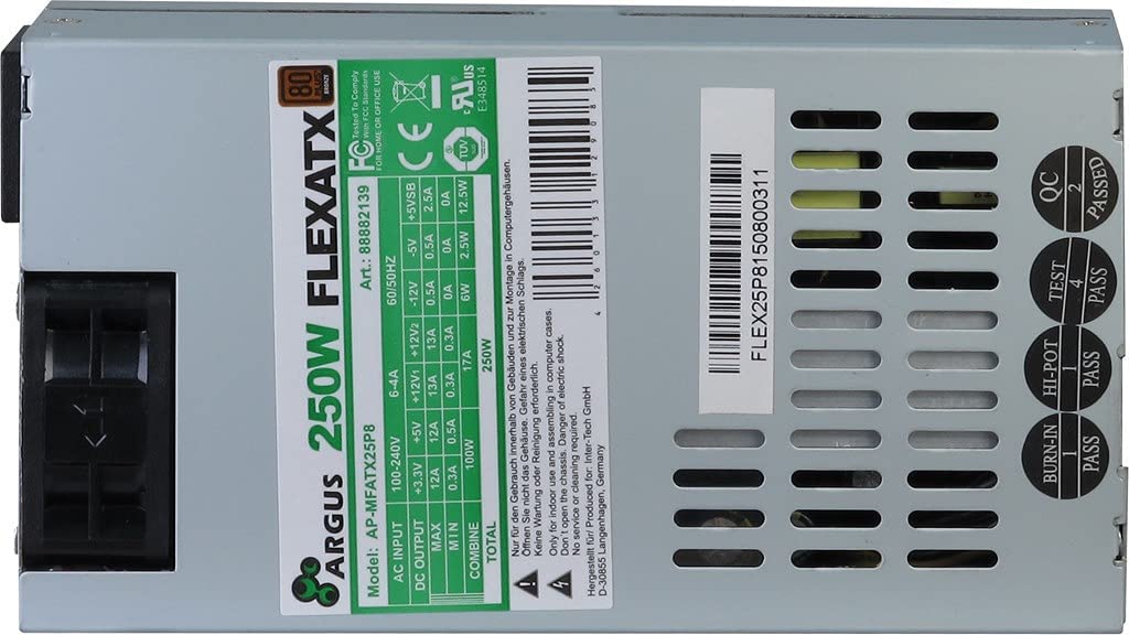 AP-MFATX25P8 250W, PC-Netzteil