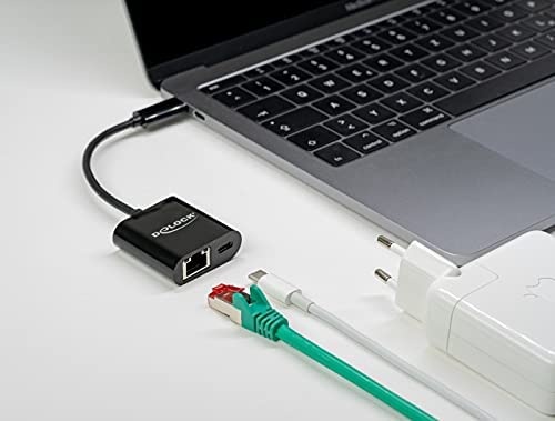 Adapter USB-C > Gigabit LAN, mit PD Anschluss