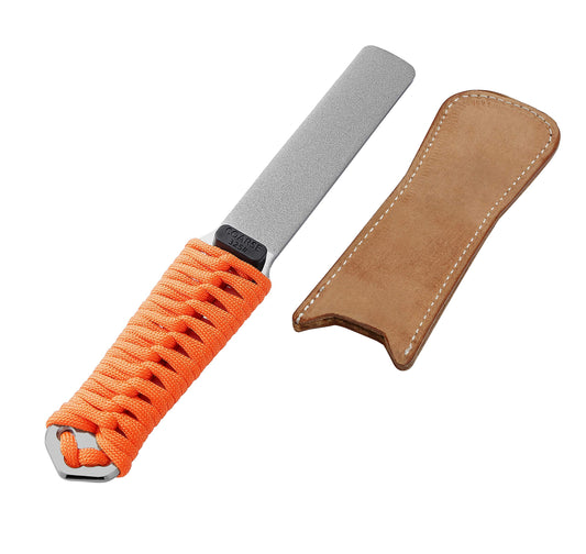 181N Diamantschärfer, Paracord-Griff mit Lederriemen
