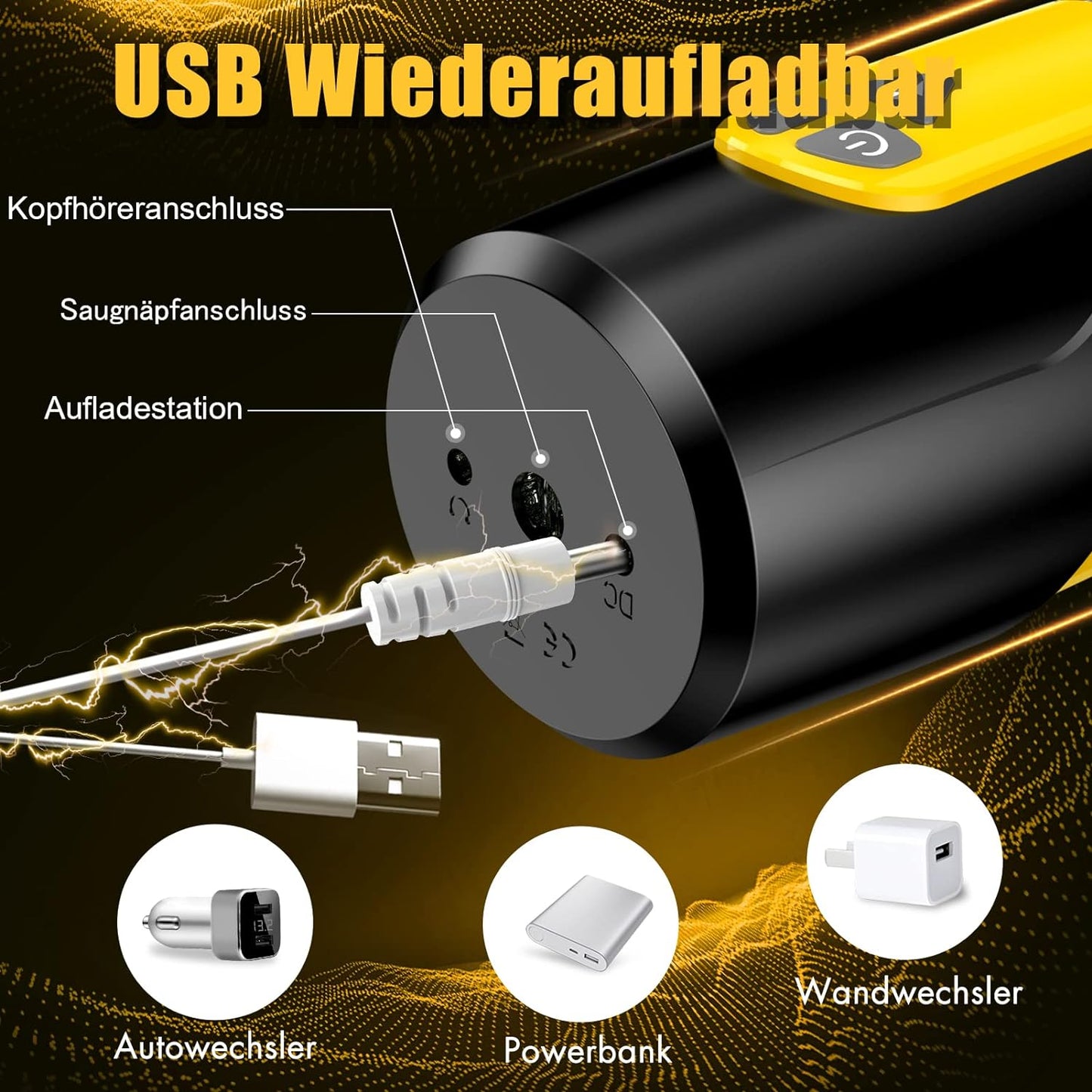 Automatischer Masturbator, B-gelb