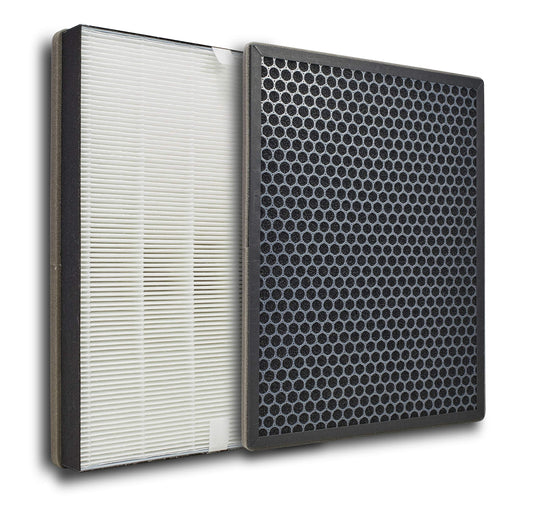 Ersatzfilterset für Philips AC2889, AC2887, AC2882, Grösse: Hepa + Aktivkohle-Filter