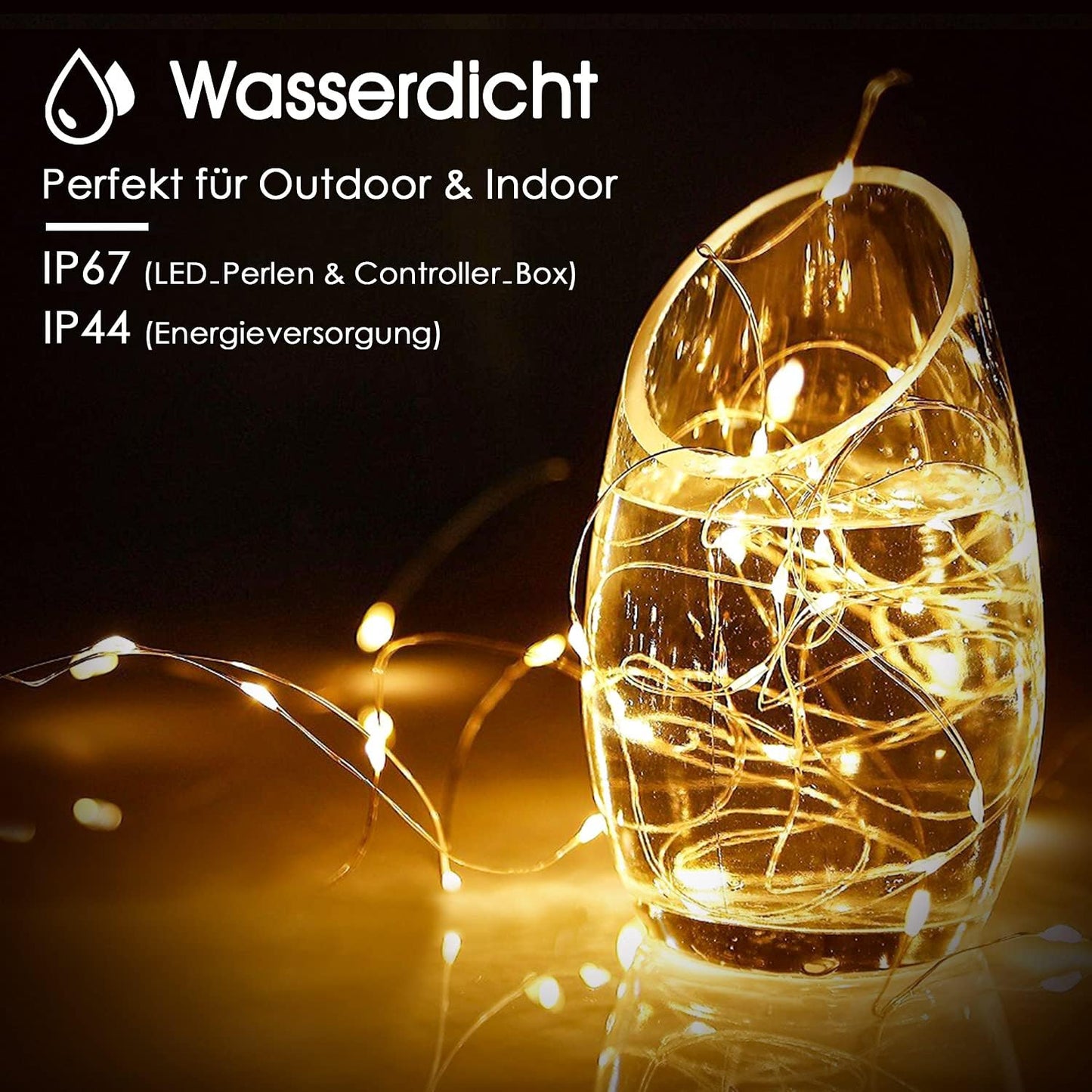 Lichterkette, 4 Warmweiss