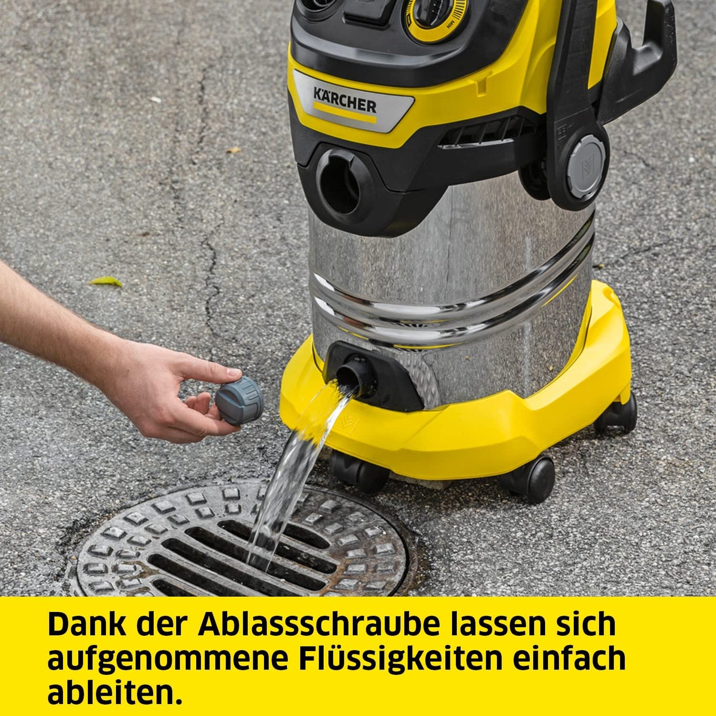 WD 6 P S V-30/6/22/T, Nass-/Trockensauger, Standard-Reichweite (6m Kabel / 2,2m Schlauch)