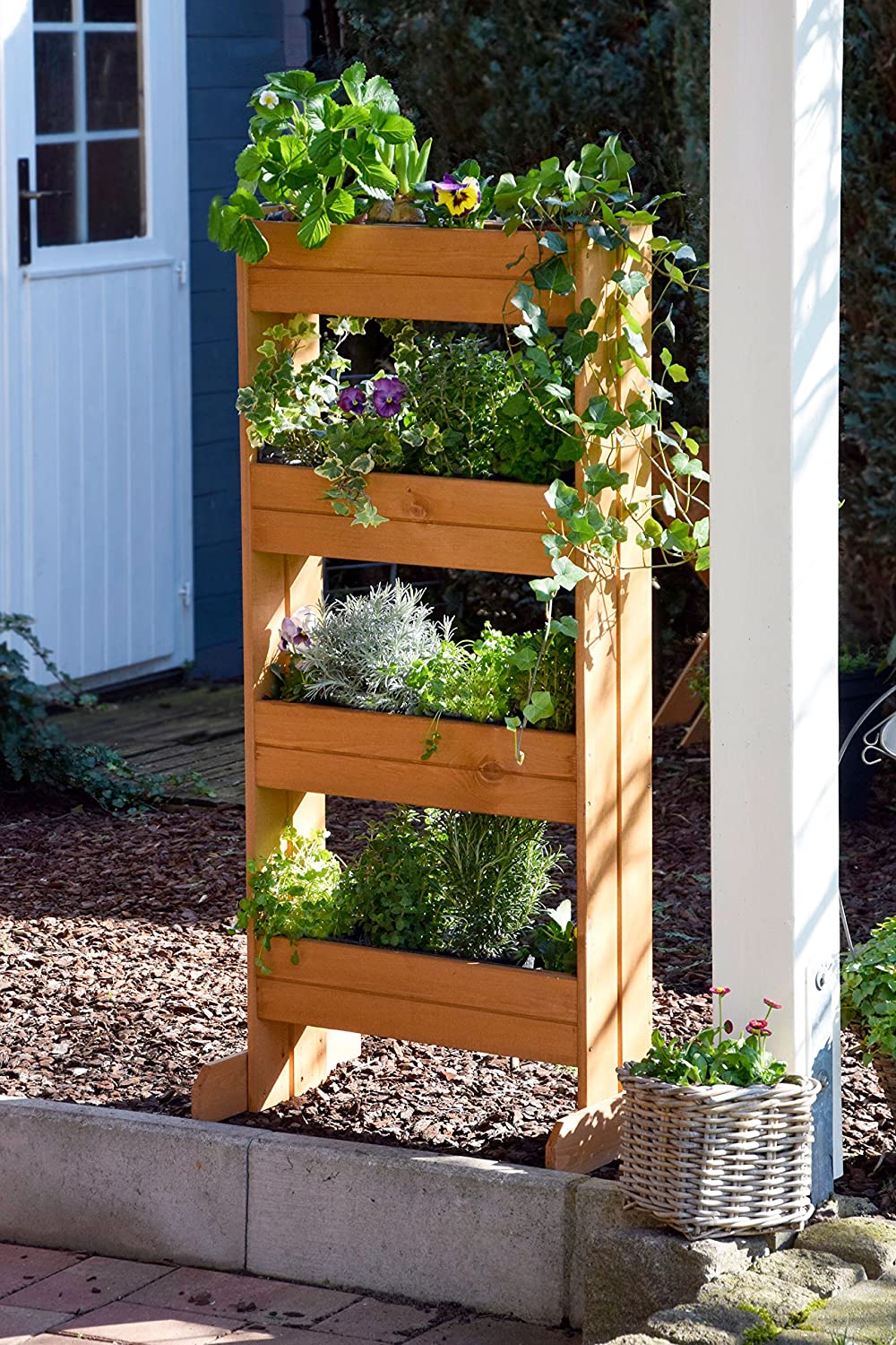 Vertikales Blumenbeet