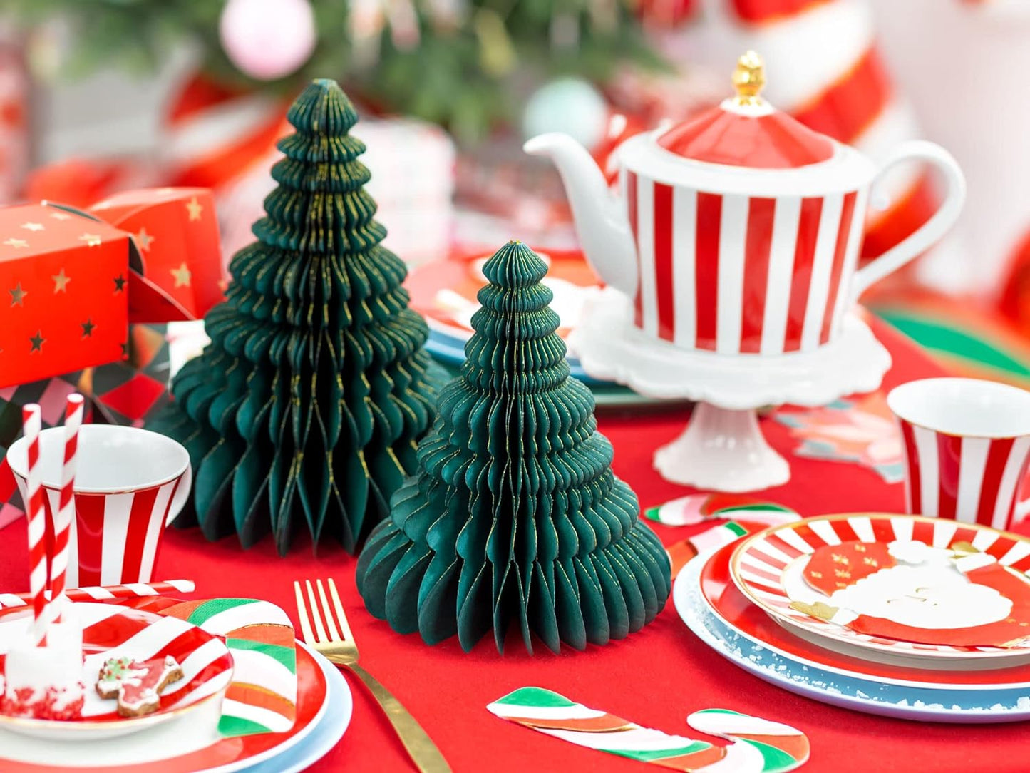 3er Set Deko Tannenbaum, 3er Set 15-20-24cm