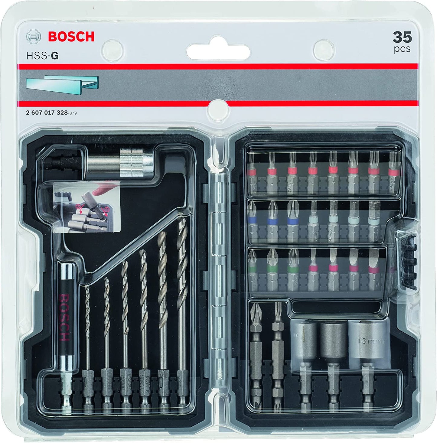 Metallbohrer-und Bit-Set Extra Hard, 35-teilig, Bohrer- & Bit-Satz