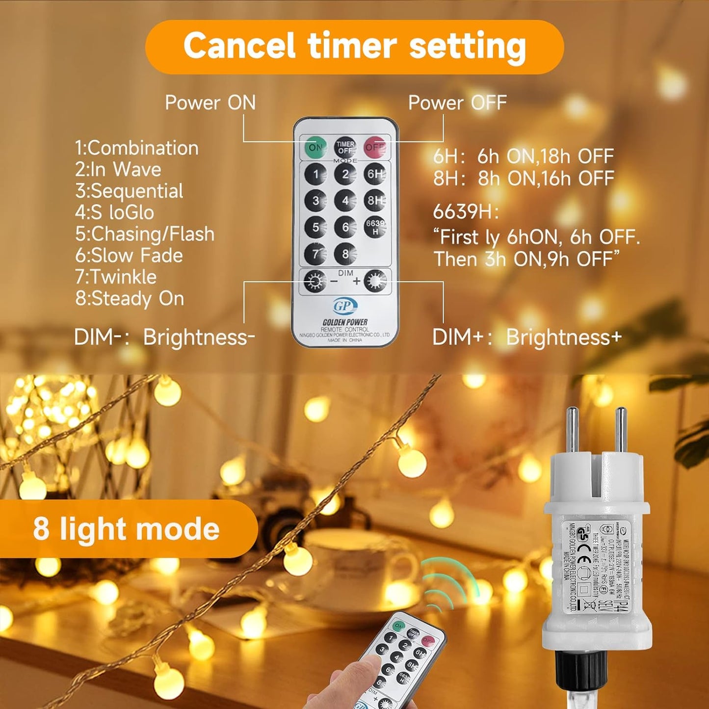 Kugel Lichterkette, 30M 300LED
