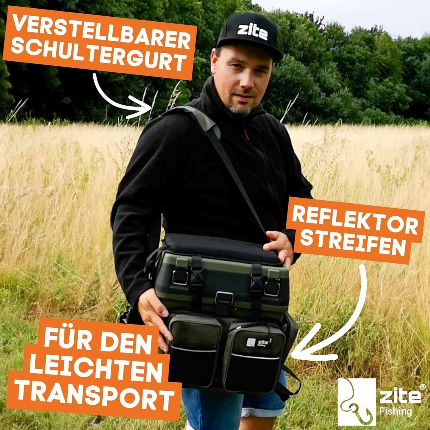 Multifunktionaler Angelkoffer-Rucksack