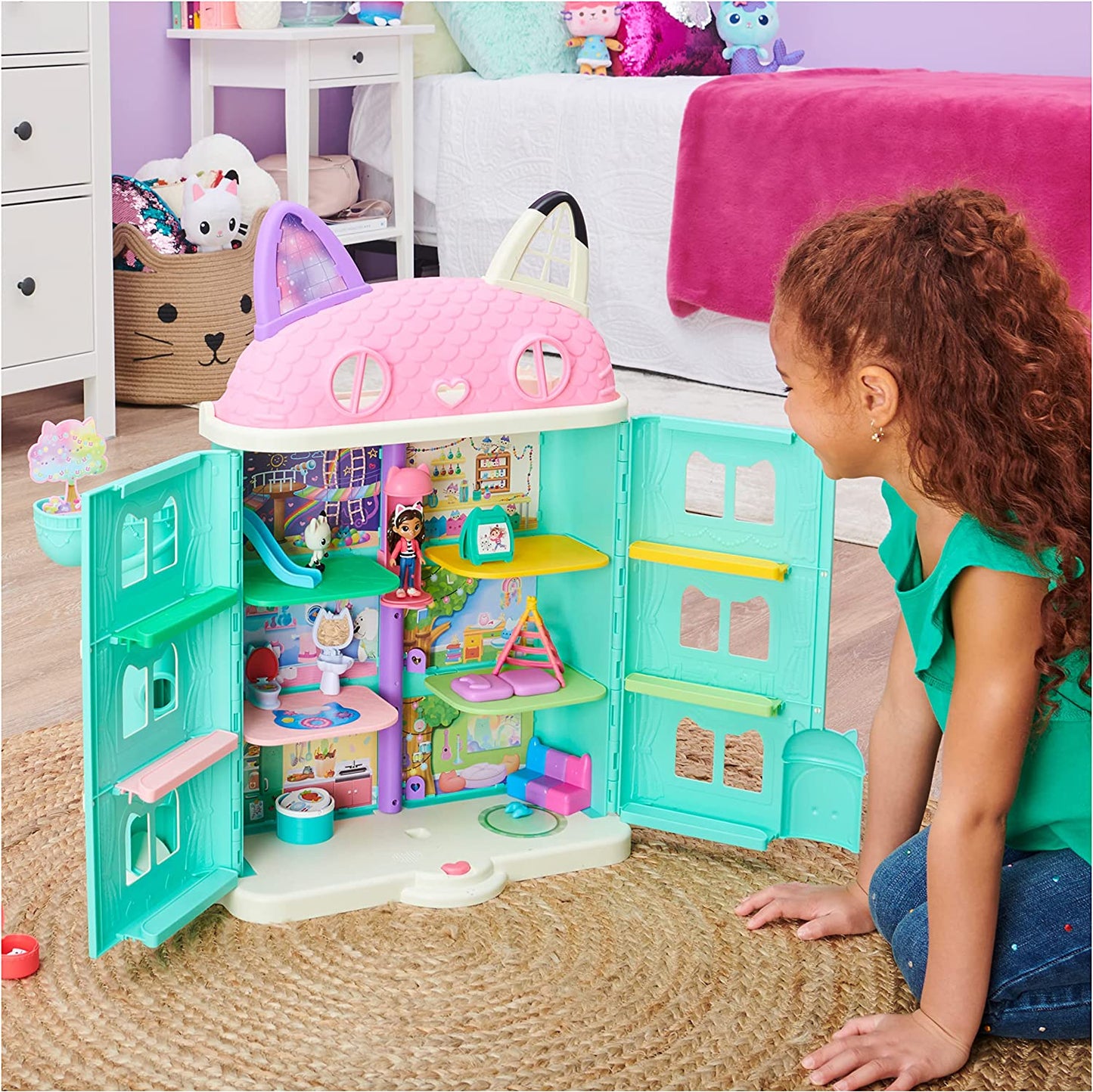 Gabby's Dollhouse Gabbys Purrfect Puppenhaus, Spielgebäude, Dollhouse