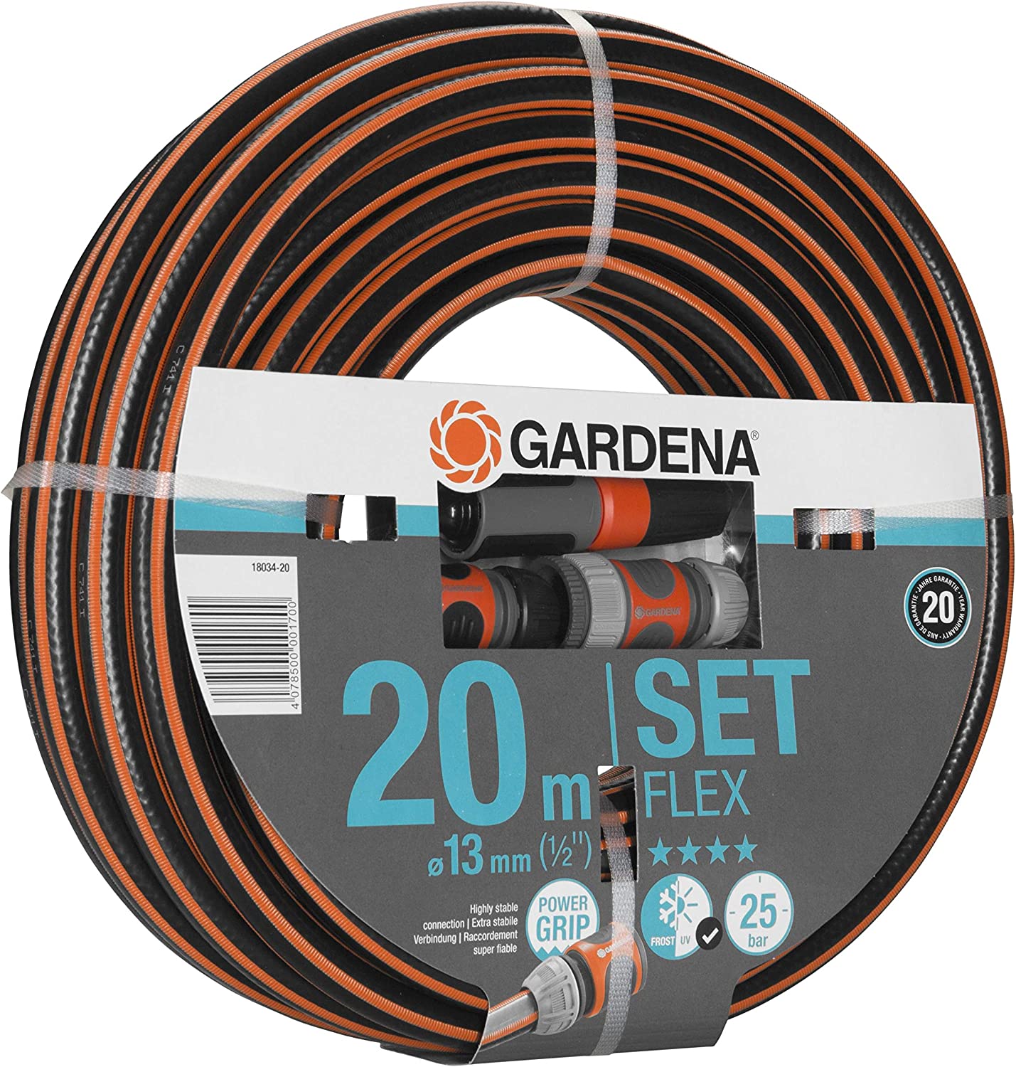 Comfort FLEX Schlauch-Set 13mm (1/2"), 20 m mit Systemteilen Single